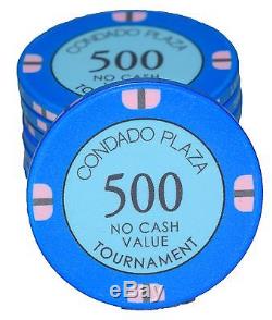 Condado Plaza Ceramic Poker Tournament Set 2340 Pieces with Chipco Racks