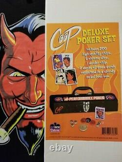 Coop Deluxe Poker Set NIB Dark Horse Comics 200 chips, chrome dice, dealer chip