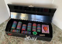 Coop Poker Performance Set with Chips & Dice Cards in Metal Box Case