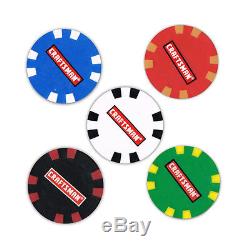 Craftsman 4 Assorted Colors, 100 Piece Set Clay Poker Chips