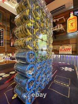 Crystal Park Casino -Poker Chip Set Sharp Clay Paulson Leaded Hat & Cane