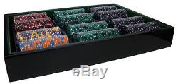 Custom 500 Ct Ace King Suited Chip Set Hi Gloss Case, BryBelly
