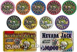 Custom Breakout -600 Ct Nevada Jack 10 Gram Acrylic Chip Set