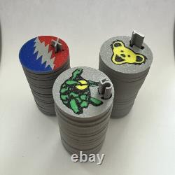 Custom Grateful Dead Poker Chip Set Of 140 Chips