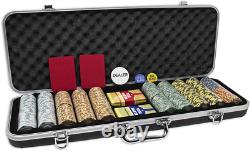 DA VINCI Monte Carlo Poker Club Set of 500 14 Gram 3 Tone Chips with Upgrade Din