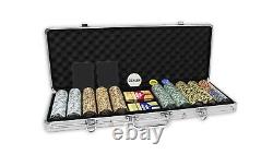 DA VINCI Monte Carlo Poker Club Set of 500 14 Gram 3 Tone Chips with Upgraded