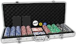 DA VINCI Professional Casino Del Sol Poker Chips Set with Case Set of 500, with