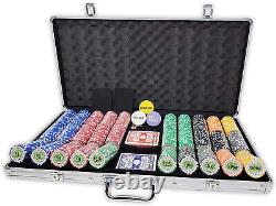 DA VINCI Set of of 750 Casino Del Sol 11.5 Gram Poker Chips with Case, Cards, De