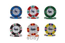 DA VINCI Unicorn All Clay Poker Chip Set with 500 Authentic Casino Weighted 9