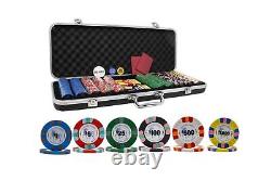 DA VINCI Unicorn All Clay Poker Chip Set with 500 Authentic Casino Weighted 9