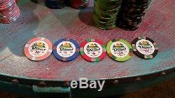 DUNES Poker chip set 523 pc. China clay. 150 still new