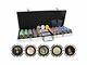 Da Vinci Masterworks Poker Chip Set with 500 Chips with Denominations, 2 Deck