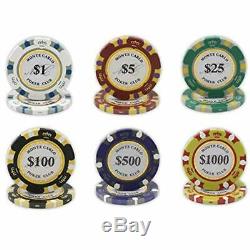 Da Vinci Monte Carlo Poker Club Set Of 500 14 Gram 3-Tone Chips With Aluminum 2
