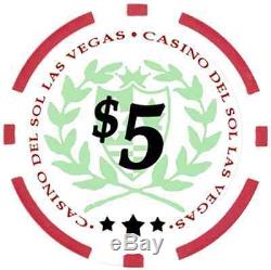 Da Vinci Professional Casino Del Sol Poker Chips Set With Case (Set Of 500)