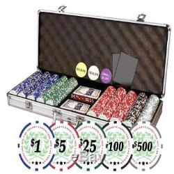 Da Vinci Professional Casino Del Sol Poker Chips Set With Case Set Of 500 11.5Gm