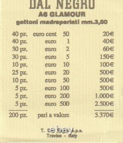 Dal Negro European Poker Chip Set, Model A6 Glamour Milano, 204 piece