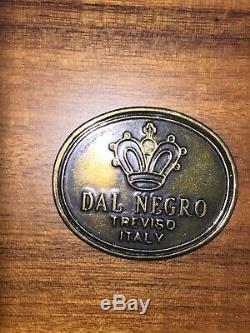 Dal Negro Of Italy Walnut Poker Chip Set With 2 Decks Of Cards