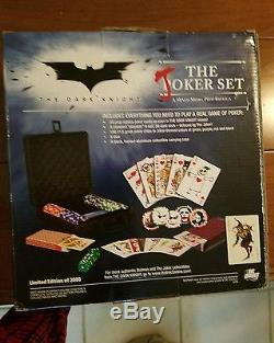 Dark Knight Joker Poker Chip and Card Set Heath Ledger limited edition 3000