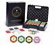 Deluxe 300 Poker Chips Set Poker Set 300 Chips, Shock Resistant Case, 2