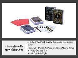 Deluxe 300 Poker Chips Set Poker Set 300 Chips, Shock Resistant Case, 2