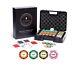 Deluxe 300 Poker Chips Set Poker Set 300 Chips, Shock Resistant Case, 2 Ton