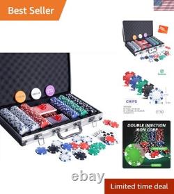 Deluxe 300PCS Poker Chips Set Perfect for Family Game Nights and Tournaments