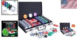 Deluxe 300PCS Poker Chips Set Perfect for Family Game Nights and Tournaments