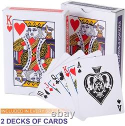 Deluxe 300PCS Poker Chips Set Perfect for Family Game Nights and Tournaments