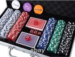 Deluxe 300PCS Poker Chips Set Perfect for Family Game Nights and Tournaments
