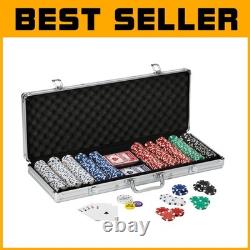 Deluxe 500-Count Poker Chip Set in Aluminum Case