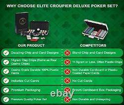 Deluxe Poker Chip Set 300 Deluxe Poker Set 300 Chips With Monte Carlo Poker