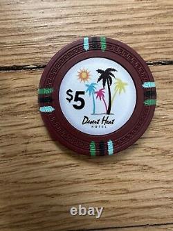 Desert Heat Poker Chips Set 680 Chips For. 25/. 50 &. 50/$1 Case Included