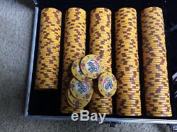Desert Sands Ceramic Poker Casino Betting Chips With Case. Not a Complete Set