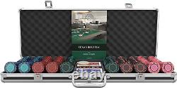- Designer Poker Case Corrado Deluxe Poker Set with 500 Clay Poker Chips, Poke