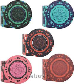 - Designer Poker Case Corrado Deluxe Poker Set with 500 Clay Poker Chips, Poke