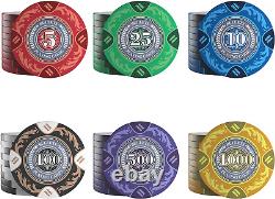 - Designer Poker Case Tony Deluxe Poker Set with 300 Clay Poker Chips, Poker R