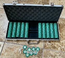 Dunes Casino Las Vegas Poker Chip Set 510 Poker Chips $25 with Locking Case