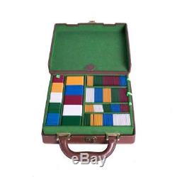 Dunhill Vintage Poker Set with Chips and Locking Card Case / Made in Italy
