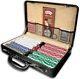 ESPN Championship Edition Poker Chip Set Of 500 Pcs withGenuine Leather Case