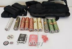 ESPN Poker Club 500 chip set in soft-sided carrying bag