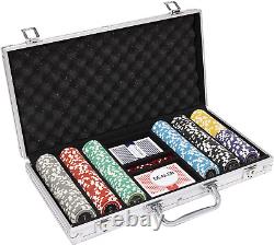 Eclipse Poker Chip Set in Aluminum Carry Case Heavyweight 14-Gram Casino Quali