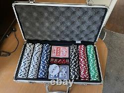 Espn Poker Club Set World Series In Metal Case Excellent Condition