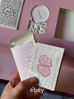 Exclusive Ariana Grande Poker Set Pink Blue Chips with Dice & Cards RARE