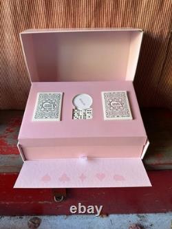 Exclusive Ariana Grande Poker Set Pink Blue Chips with Dice & Cards RARE