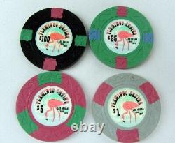 FLAMINGO Casino POKER CHIPS Set Cash home game tribute 148 chips