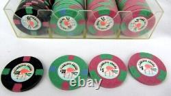 FLAMINGO Casino POKER CHIPS Set Cash home game tribute 148 chips