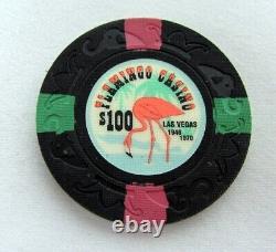 FLAMINGO Casino POKER CHIPS Set Cash home game tribute 148 chips