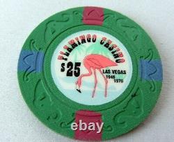 FLAMINGO Casino POKER CHIPS Set Cash home game tribute 148 chips