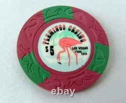 FLAMINGO Casino POKER CHIPS Set Cash home game tribute 148 chips