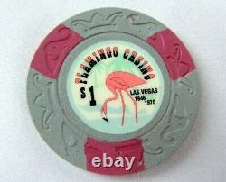 FLAMINGO Casino POKER CHIPS Set Cash home game tribute 148 chips